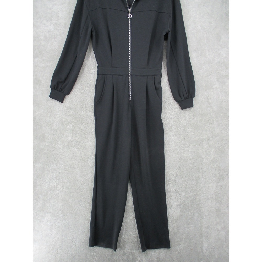 Bailey 44 Jumpsuit Womens Anthropologie Soft Knit Athleisure Straight Leg Black - Picture 4 of 12
